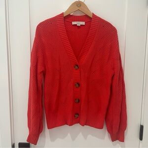LOFT Lightweight Cable Knit Cardigan